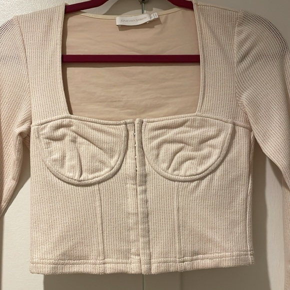 JONATHAN SIMKHAI STANDARD
Shay Bobbinet Bustier Top - Picture 3 of 6